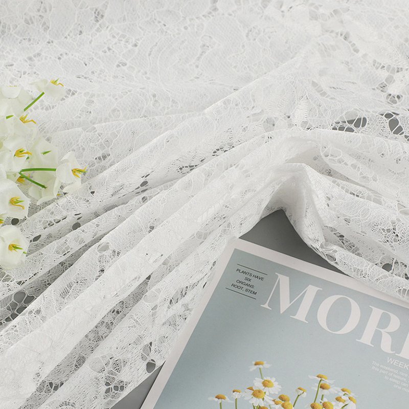 Lace Fabric Dress Lingerie Polyester Warp Knit for Women's Wear Wholes 4
